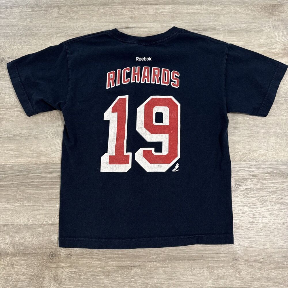 Brad Richards Shirt New York Rangers NHL Reebok Boys Blue Large